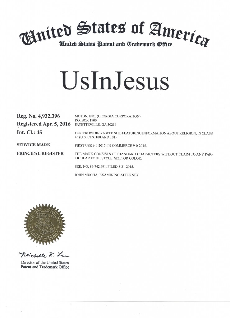 UsInJesus Trademark 3j